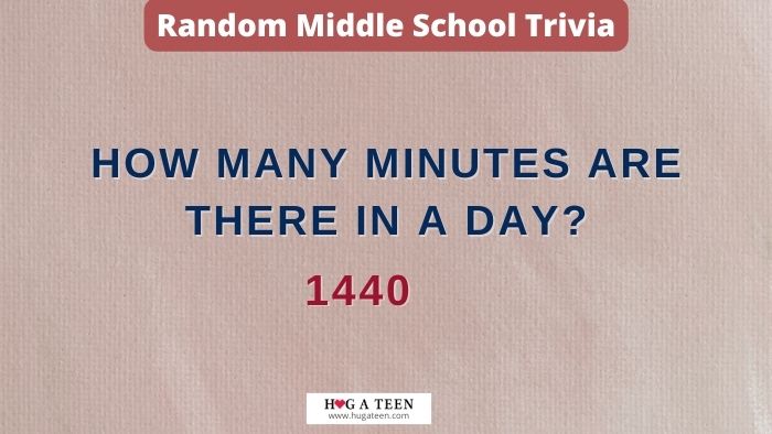 Random Middle School Trivia