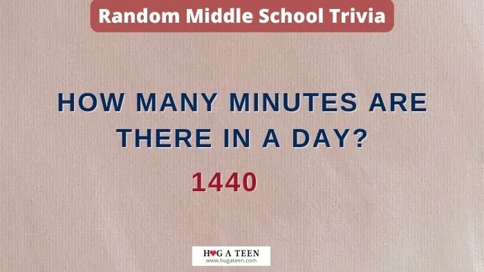 Random Middle School Trivia