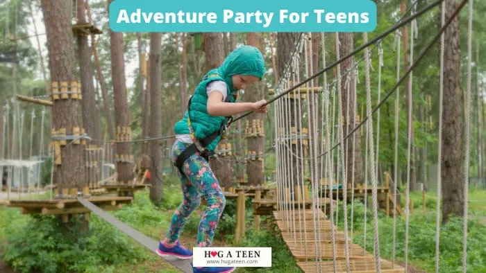 Adventure park birthay party idea for 11 year old