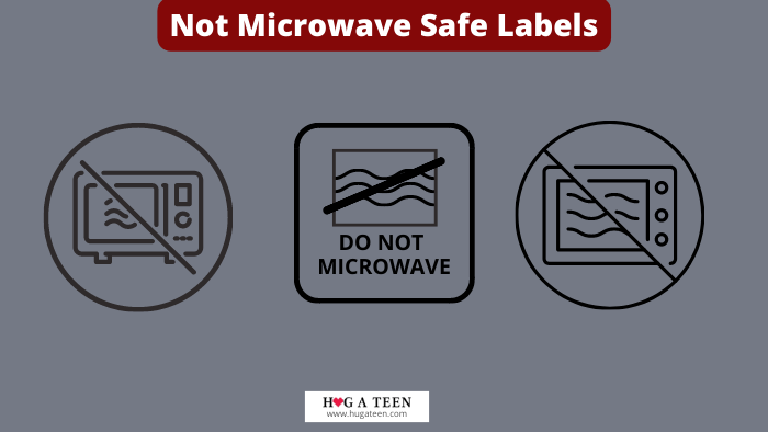 can you microwave glass - not safe labels