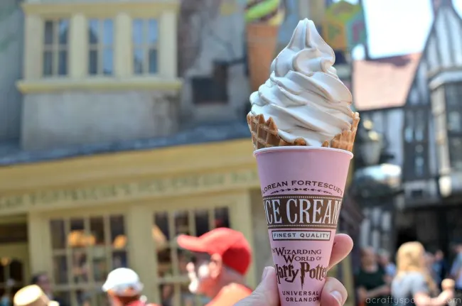 butterbeer soft serve ice cream