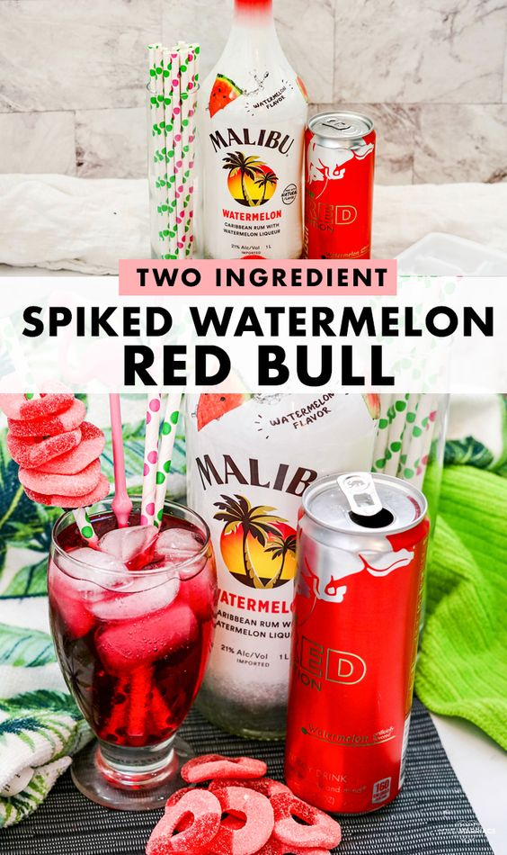 Rum Red Bull Cocktail