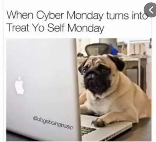 Cyber Monday Memes - treat yourself