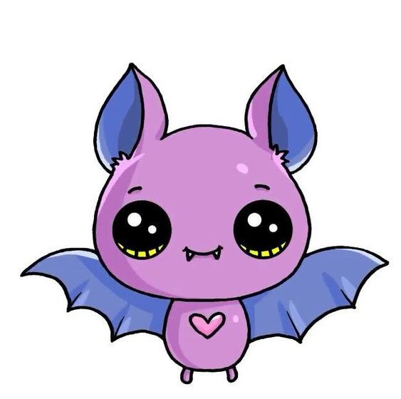 Bat - Cute Halloween Drawings
