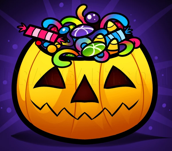 Halloween Candy - Easy Halloween Drawings