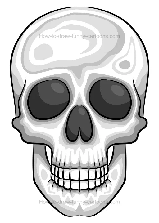 Skull - Easy Halloween Drawings