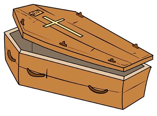 Coffin - Spooky Halloween Drawings