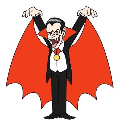 Dracula - Scary Halloween Drawing Ideas