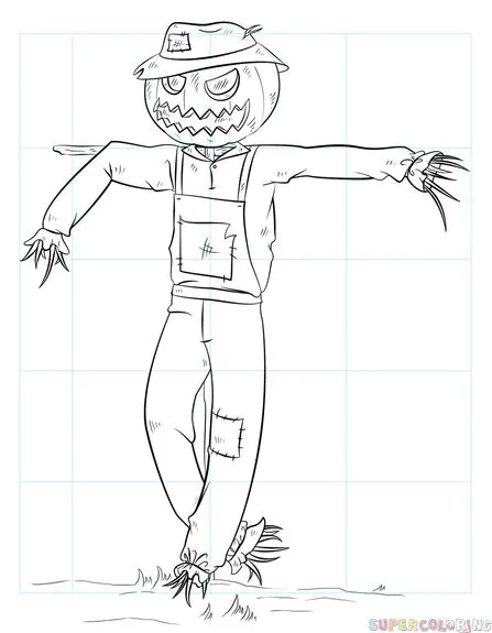 Scarecrow - Halloween SketchIdeas