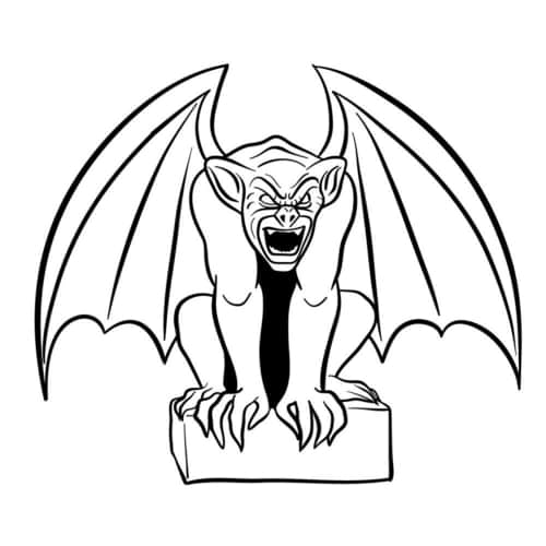 Gargoyle - Halloween Sketch Ideas