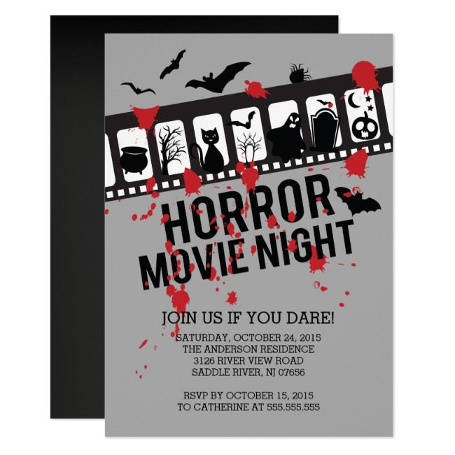 Horror Movie Invitation