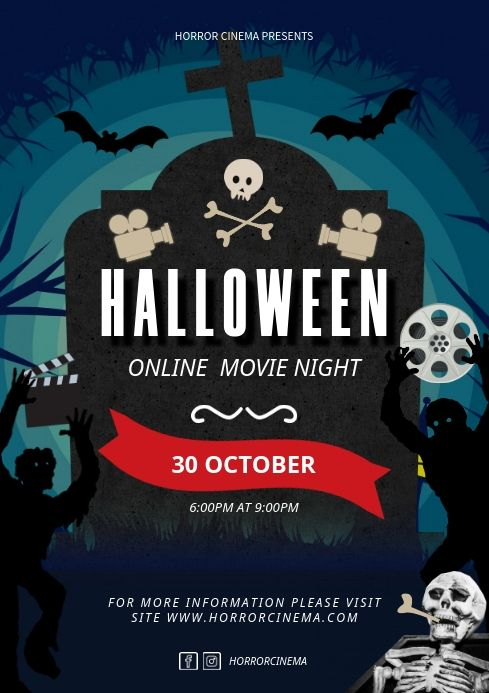 Spooky Virtual Halloween Invite