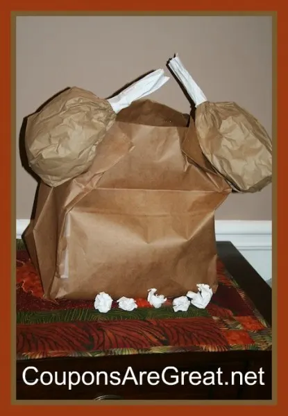 paper bag for stuff the turkey