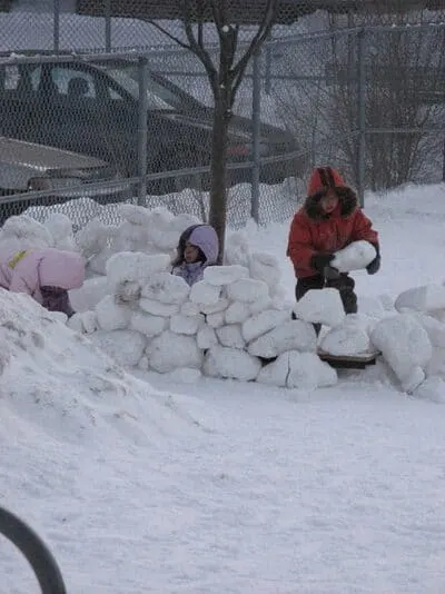 snow fort