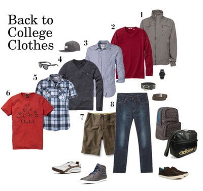 First day of college outfit idea for boys